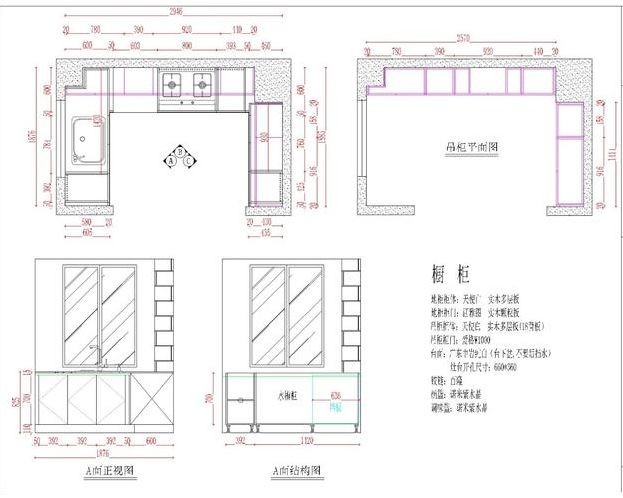 橱柜平面设计软件教程（橱柜设计平面图怎么画）